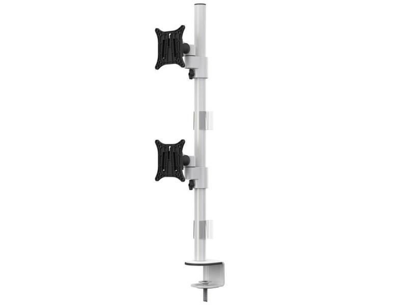 Multibrackets Tischhalterung Officeline Dual Vertical bis 8 kg – Weiss