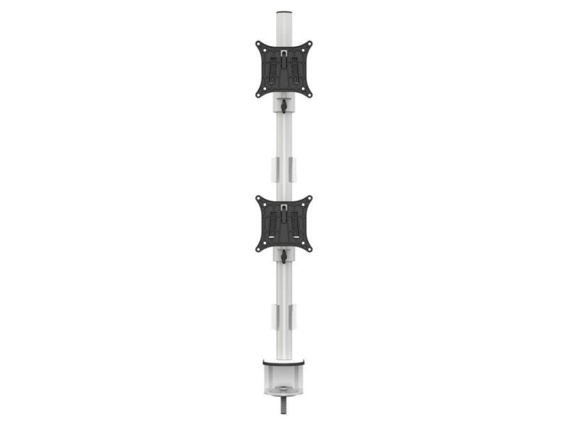 Multibrackets Tischhalterung Officeline Dual Vertical bis 8 kg – Weiss