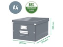 Leitz Archivschachtel WOW A4, metallic Rot