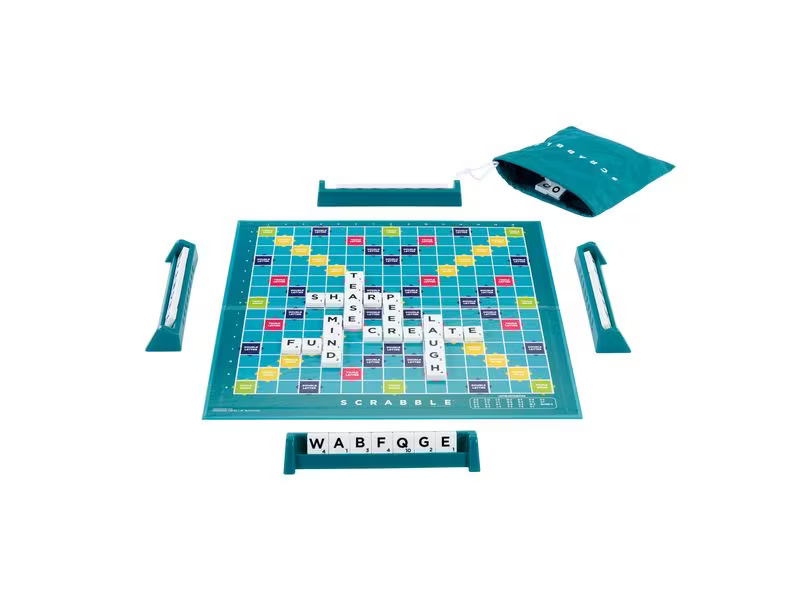 Mattel Spiele Familienspiel Scrabble Classique 2 en 1 -FR-