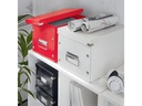 Leitz Archivschachtel WOW Cube L, metallic Rot