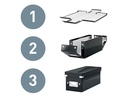 Leitz Archivschachtel WOW Cube L, metallic Rot