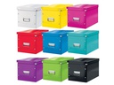 Leitz Archivschachtel WOW Cube L, metallic Rot