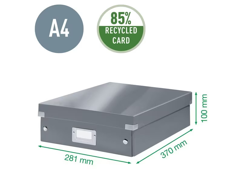 Leitz Archivschachtel WOW A7, metallic Rot