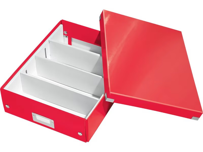 Leitz Archivschachtel WOW A7, metallic Rot