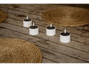 STT LED Teelichter Set Solar Ø 5 x 6.5 cm, Weiss, 4 Stk