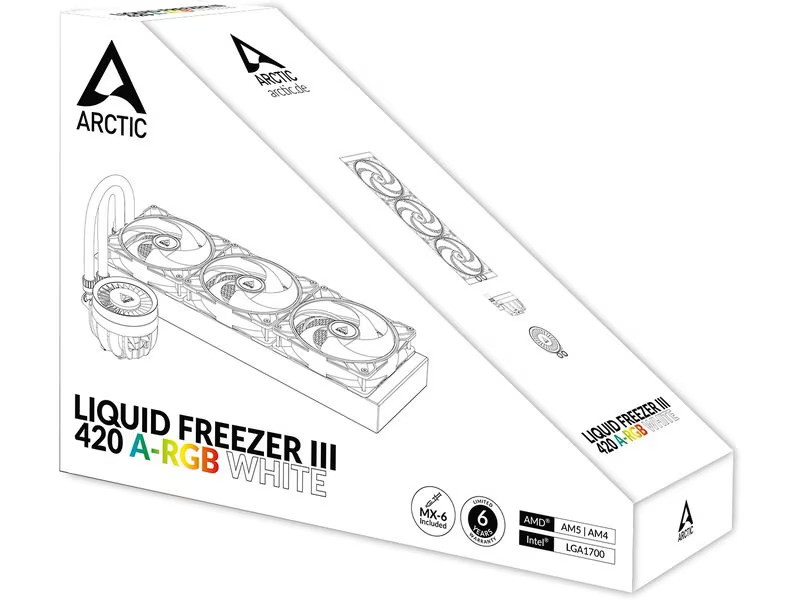 Arctic Cooling Wasserkühlung Liquid Freezer II 420 A-RGB Weiss