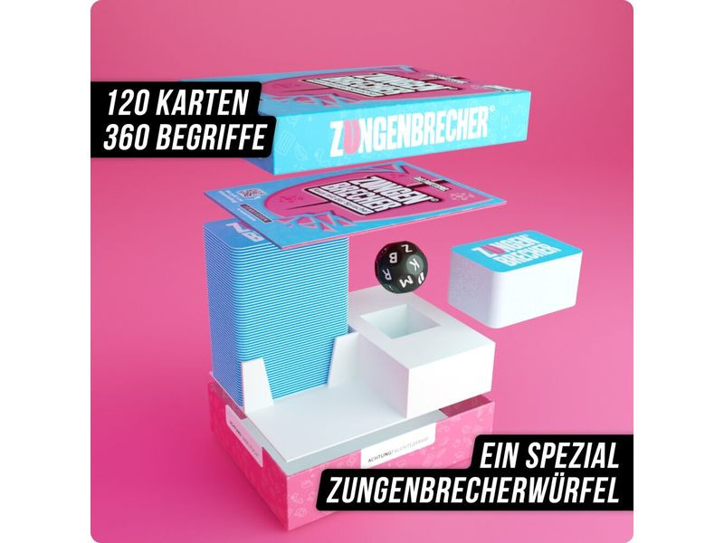 Denkriesen Partyspiel Zungenbrecher - «Raus mit der Sprache» -DE-