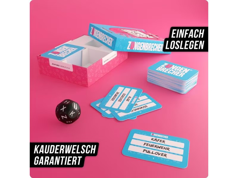 Denkriesen Partyspiel Zungenbrecher - «Raus mit der Sprache» -DE-