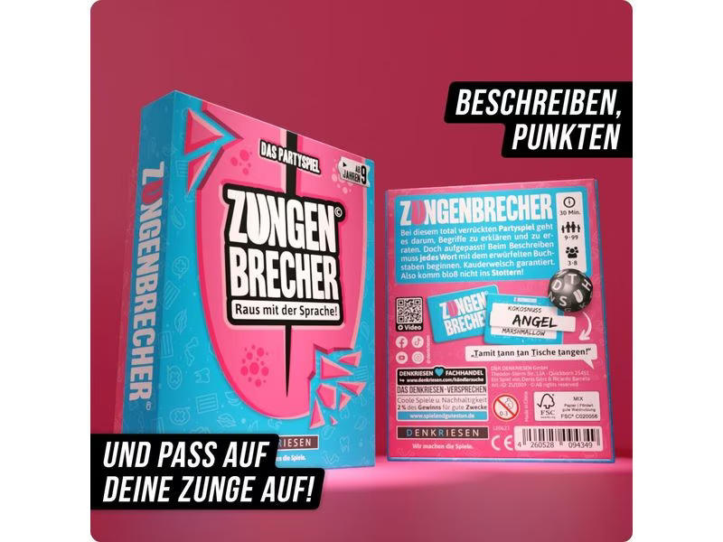 Denkriesen Partyspiel Zungenbrecher - «Raus mit der Sprache» -DE-