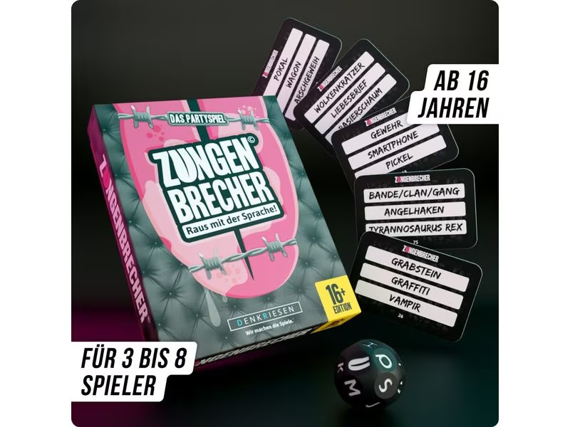 Denkriesen Partyspiel Zungenbrecher - «Raus mit der Sprache» -DE-