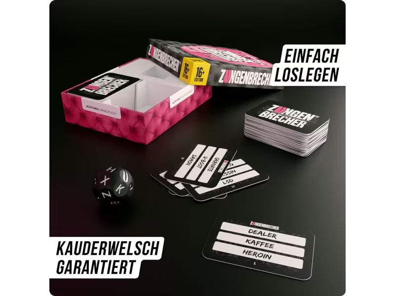 Denkriesen Partyspiel Zungenbrecher - «Raus mit der Sprache» -DE-