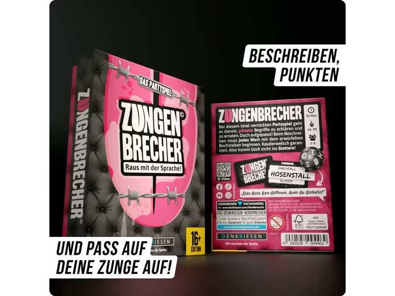 Denkriesen Partyspiel Zungenbrecher - «Raus mit der Sprache» -DE-