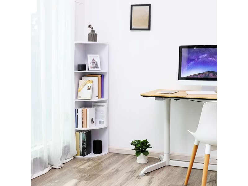 VASAGLE Regal 30 cm x 129.5 cm, Weiss
