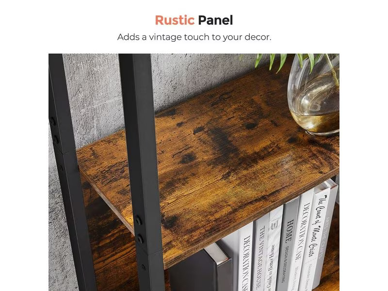VASAGLE Regal 158 cm x 166 cm, Nature/Schwarz