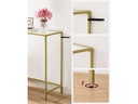 VASAGLE Konsolentisch 80 cm x 100 cm, Gold