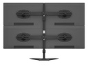 Multibrackets Tischständer EX Kit Dual bis 48 kg – Schwarz