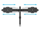 Multibrackets Tischständer EX Kit Dual bis 48 kg – Schwarz