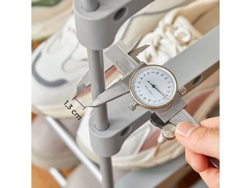 Songmics Schuhregal 30 cm x 174 cm, Grau