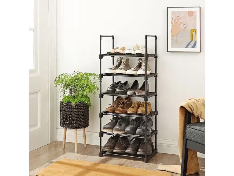 Songmics Schuhregal 30 cm x 106 cm, Schwarz