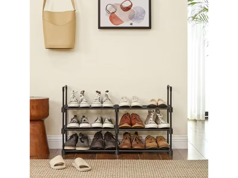 Songmics Schuhregal 30 cm x 106 cm, Schwarz