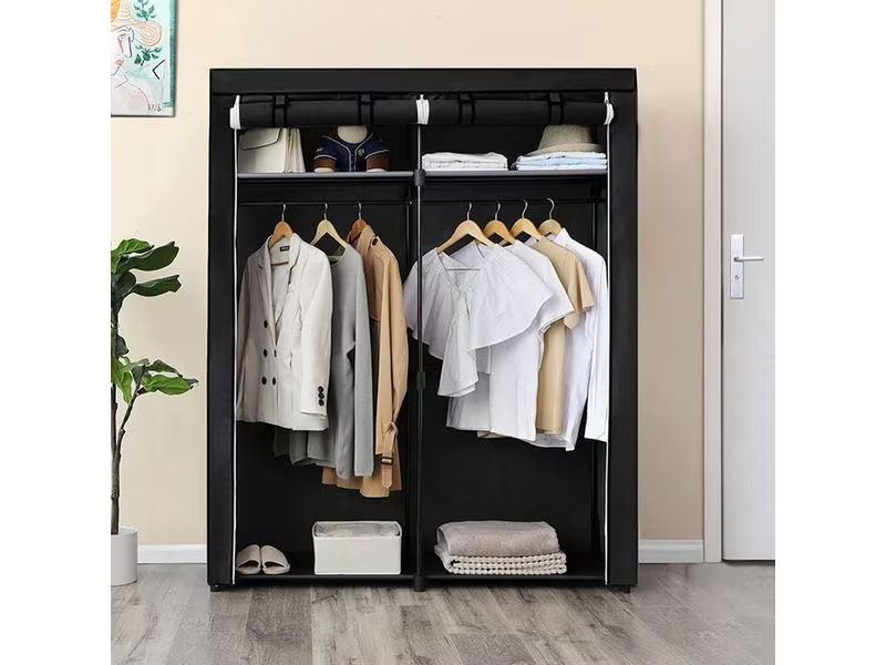 Songmics Regal 43 cm/140 cm x 174 cm, Schwarz