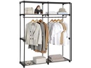Songmics Regal 43 cm/140 cm x 174 cm, Schwarz