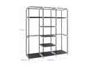 Songmics Regal 150 cm x 175 cm, Grey