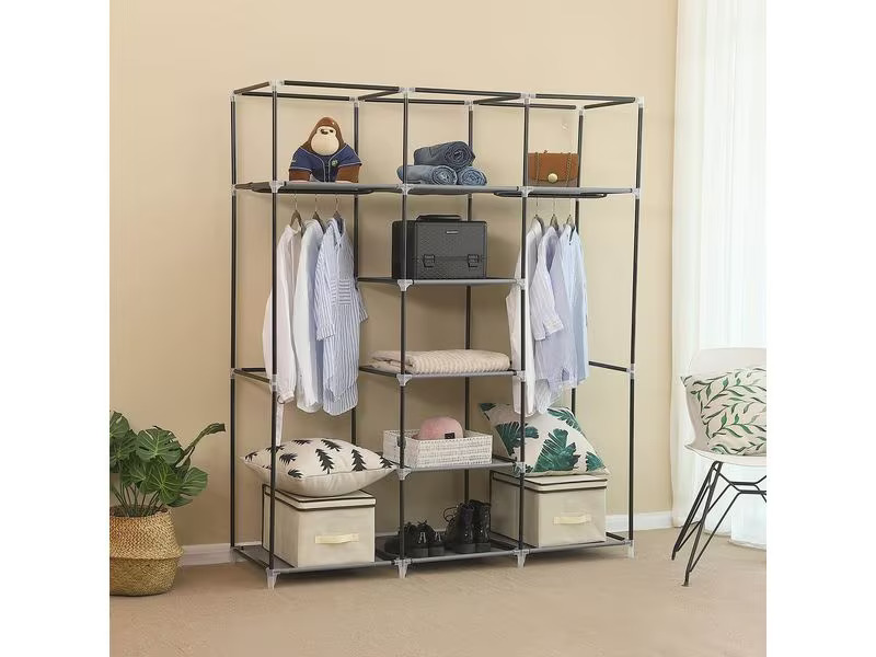 Songmics Regal 150 cm x 175 cm, Grey