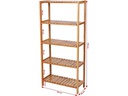 Songmics Badezimmerregal 60 cm x 130 cm, Bambus/Nature