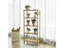 Songmics Badezimmerregal 60 cm x 130 cm, Bambus/Nature