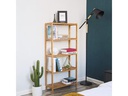 Songmics Badezimmerregal 60 cm x 130 cm, Bambus/Nature