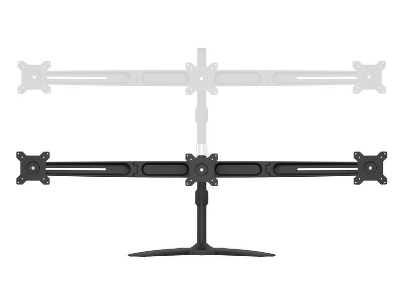 Multibrackets Tischständer EX Kit Triple bis 24 kg – Schwarz