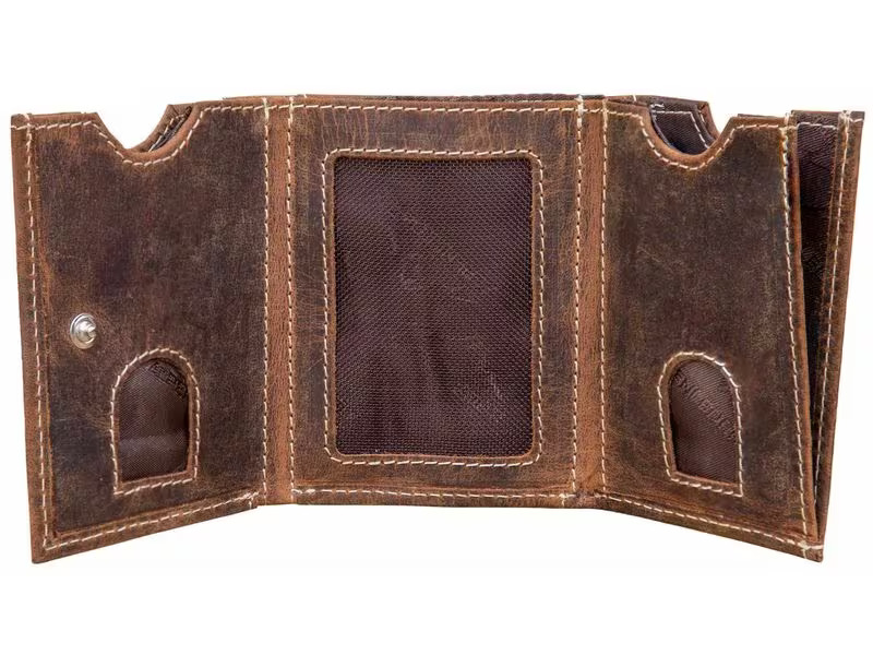 Alpenleder Portemonnaie Pocket Old Havanna