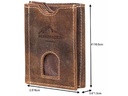 Alpenleder Portemonnaie Pocket Old Havanna