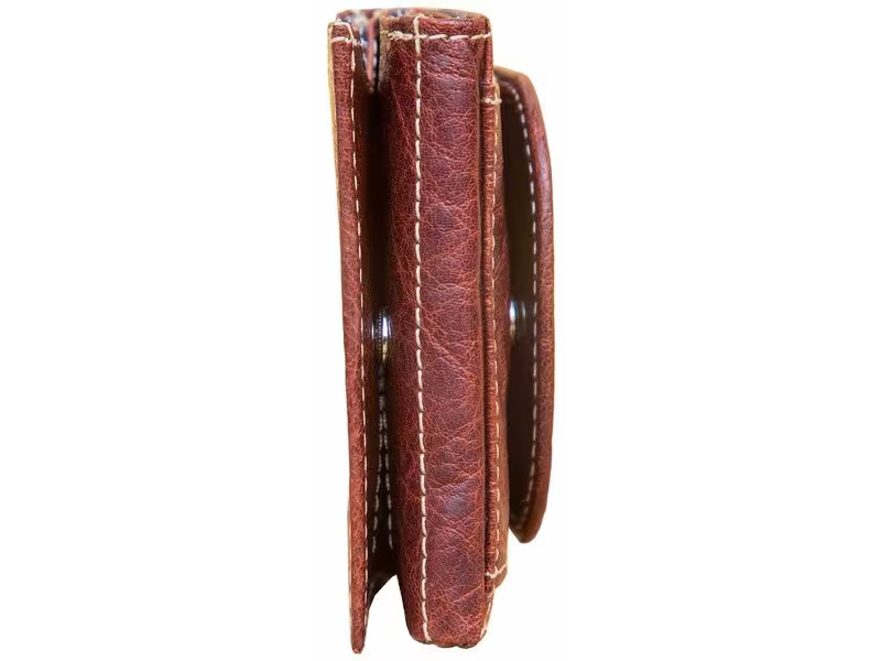 Alpenleder Portemonnaie Pocket Brandy