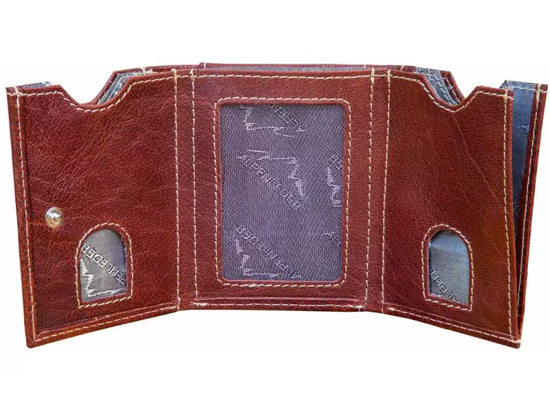 Alpenleder Portemonnaie Pocket Brandy