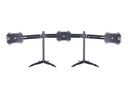Multibrackets Tischständer Triple L bis 24 kg – Schwarz