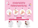 Papierdrachen Wandtattoo-Set Einhorn