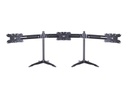 Multibrackets Tischständer Triple L bis 24 kg – Schwarz