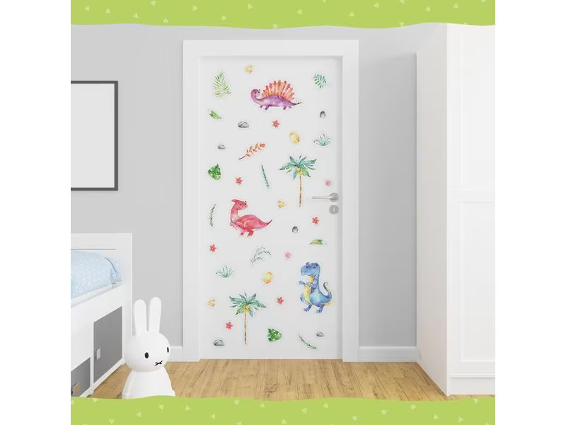 Papierdrachen Wandtattoo-Set Dinosaurier
