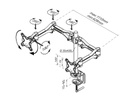 NewStar Tischhalterung FPMA-D1030D bis 15 kg – Silber