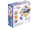 Spielba Holzspielwaren Puzzle-Set mit Panda, Elefant, Giraffe