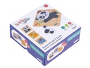 Spielba Holzspielwaren Puzzle-Set mit Panda, Elefant, Giraffe