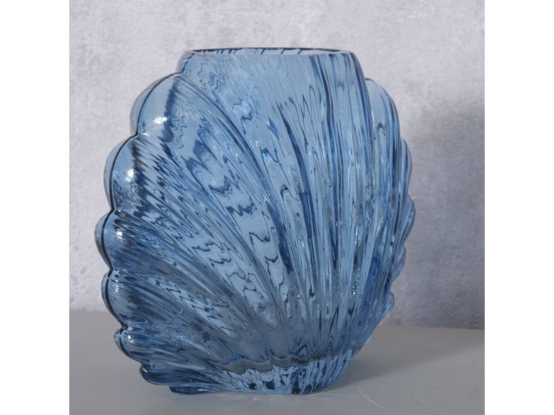 Boltze Vase Shelley 16 cm, Blau