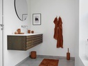 Zone Denmark Badteppich Tiles 50 x 80 cm, Terracotta