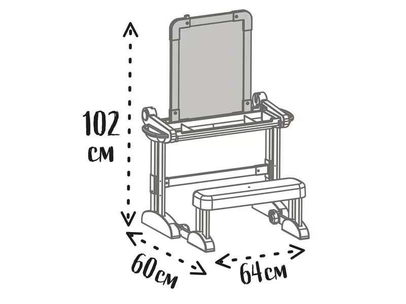 Smoby Holzschchreibtisch 2-in-1