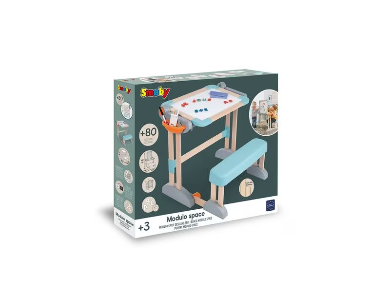 Smoby Holzschchreibtisch 2-in-1