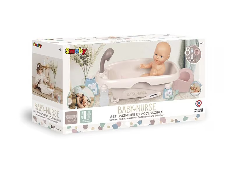 Smoby Baby Nurse Set Badewanne und Zubehör