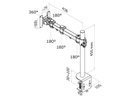 NewStar Tischhalterung FPMA-D960 bis 10 kg – Schwarz